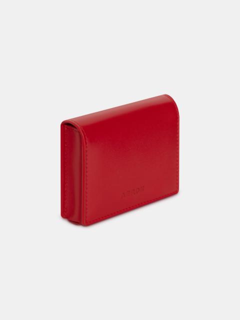AERON RAYA
Leather flap wallet