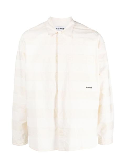 SUNNEI STRIPE-PATTERN COTTON SHIRT