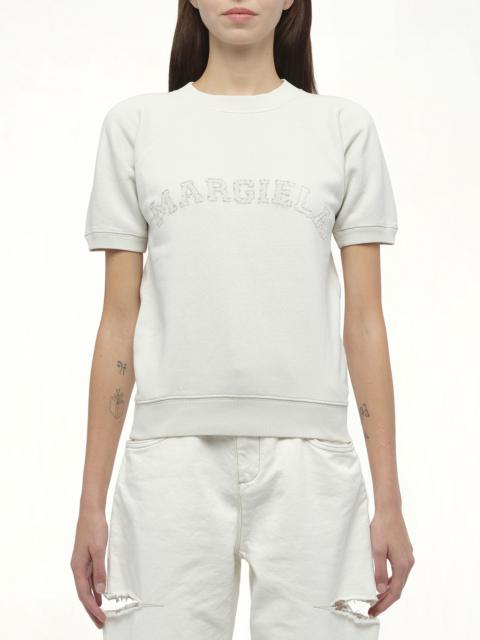 Maison Margiela Margiela Short Sleeve Sweatshirt in Butter