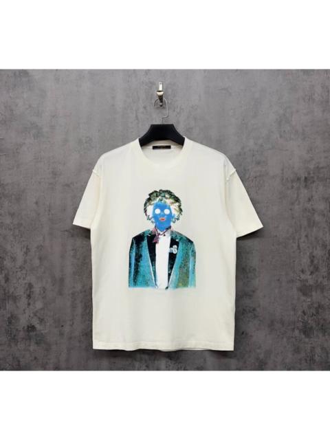 Louis Vuitton Louis Vuitton (LV) Portrait Graffiti Logo Casual Short-Sleeve T-Shirt