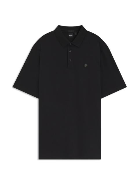 BOSS REGULAR-FIT POLO SHIRT IN MERCERIZED INTERLOCK COTTON