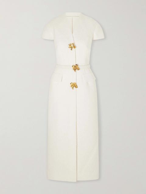 Oscar de la Renta Wool-blend Tweed Midi Dress