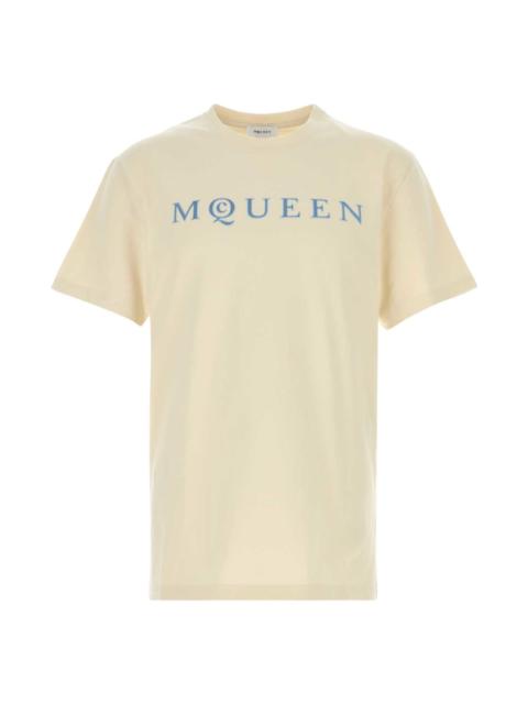 Alexander McQueen Cream Cotton T-shirt