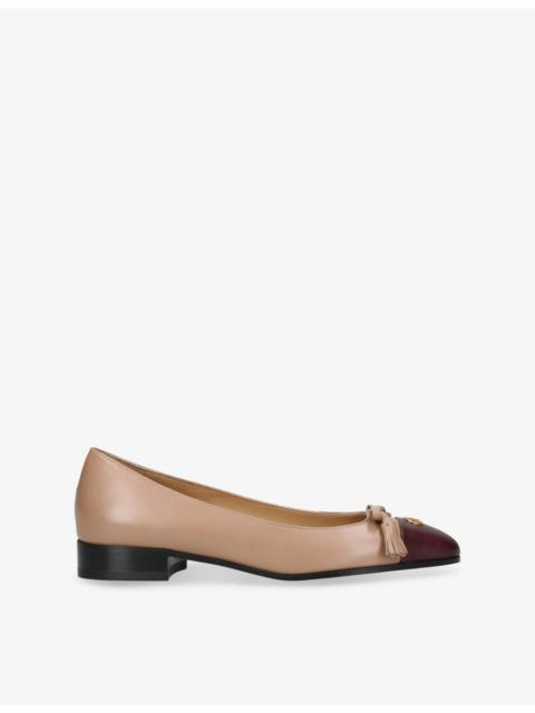 Valentino Valet du Roi Leather Ballerina Flats