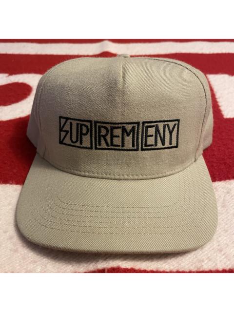 Supreme Supreme Subhumans 5 panel hat cap snapback F/W 2009