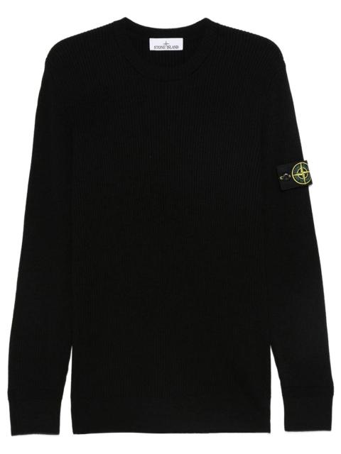 Stone Island Stone Island Men Crewneck Sweater With Ribbed Trims
