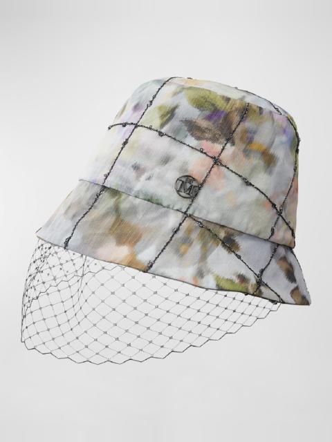 MAISON MICHEL Souna Bucket Hat With Veil