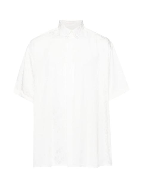 LGN LOUIS GABRIEL NOUCHI PATTERNED-JACQUARD SHIRT