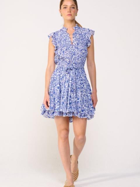 Poupette St Barth Mini Dress Callie - Blue Tiare