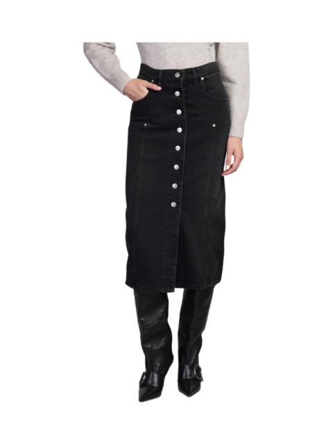 Isabel Marant Étoile Vandy Skirt In Black Cotton