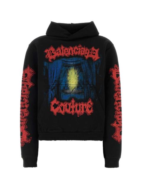 BALENCIAGA Balenciaga Women Black Cotton Sweatshirt