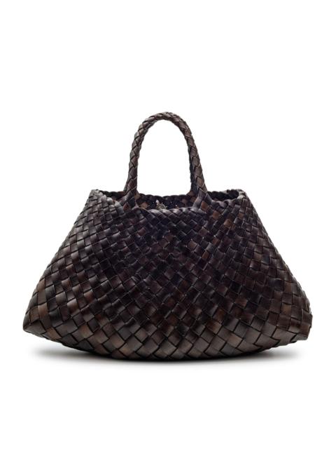 DRAGON DIFFUSION SANTA CROCE SMALL BROWN LEATHER BAG