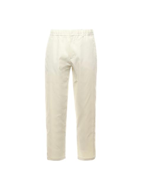 elastic-waist side-pocket trousers