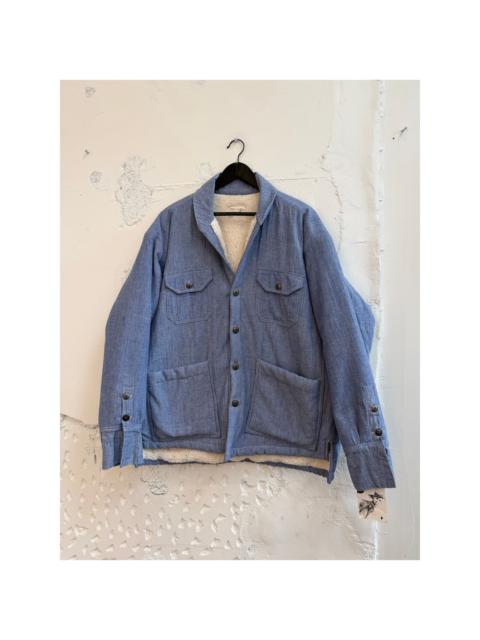 Greg Lauren Greg Lauren SAMPLE Chambray Sherpa Jacket