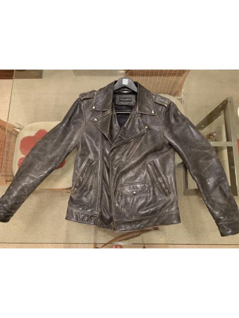 Dolce & Gabbana Leather Biker Jacket