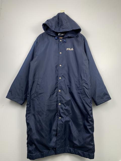 Other Designers Vintage FILA Sportswear Long Coat Hoodie Sherpa Lining J0265