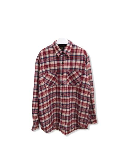Other Designers Vintage - Vintage Baffy Plaid Tartan Flannel Shirt 👕