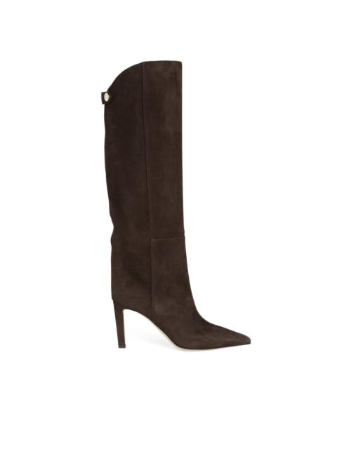 JIMMY CHOO Jimmy Choo Alizze 85 Suede Boots Women