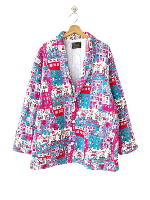 Other Designers Vintage - Vintage 90s Manhanttaners Over Print Jacket/Coats