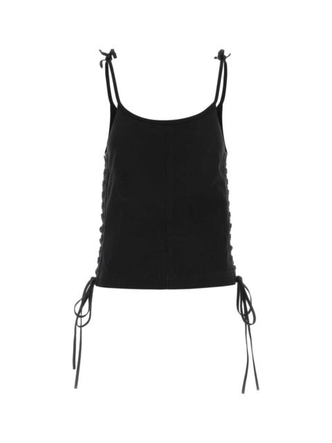 BALENCIAGA Balenciaga Women Black Cotton Tank Top