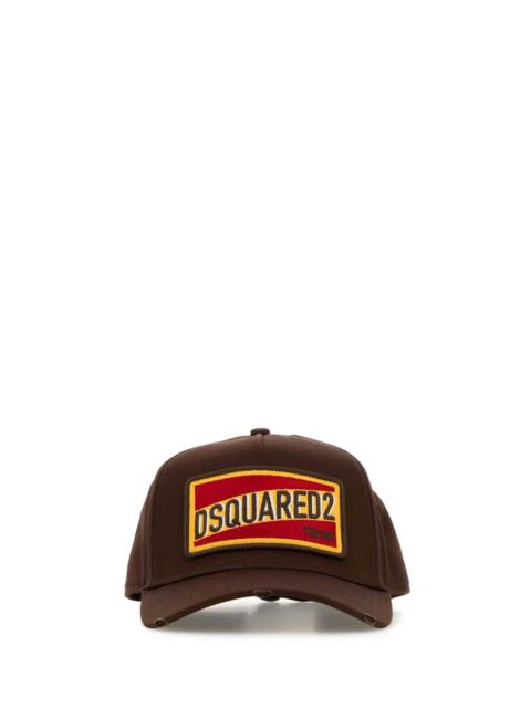 DSQUARED2 Dsquared Men Brown Cotton Baseball Cap