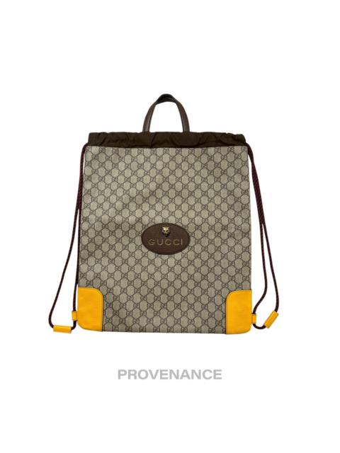 GUCCI Gucci Neo Vintage Drawstring Tote Backpack - GG Canvas