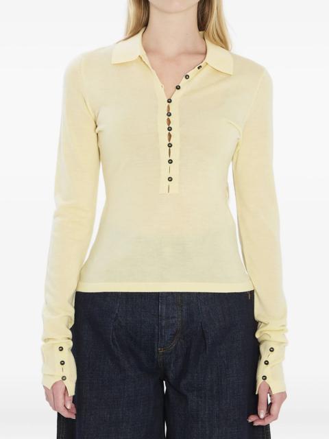 JACQUEMUS button-detail polo top