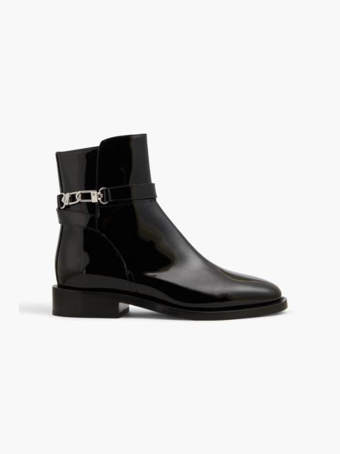 TOTEME Buckled patent-leather ankle boots