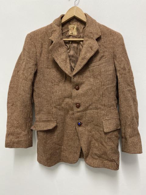 Other Designers Vintage - Vtg Harris Tweed Wool Coat