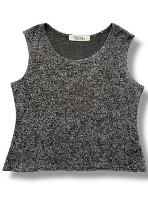 Chloé Chloe Glitter Tank Top