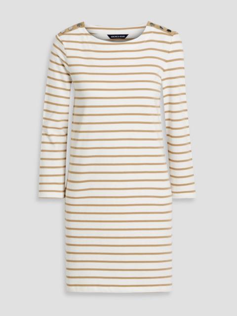 VERONICA BEARD Ruta striped cotton-jersey mini dress