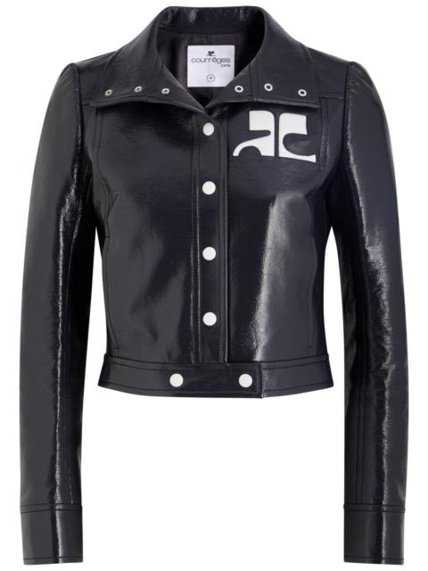 Courrèges Reedition Crinkled Vinyl Jacket