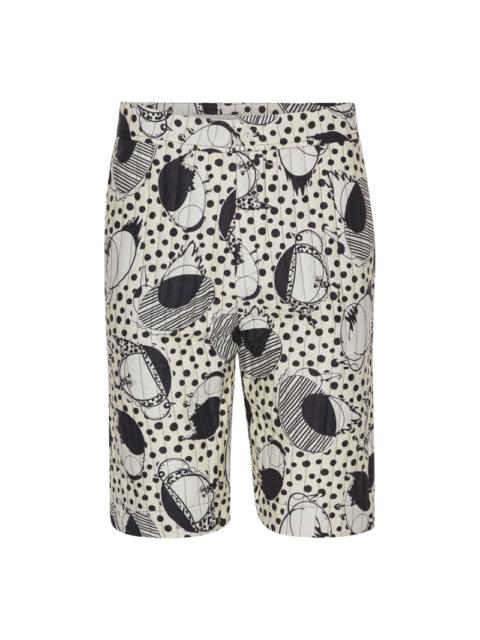 HENRIK VIBSKOV WHEEL PADDED SHORTS - WHITE BIRDIE