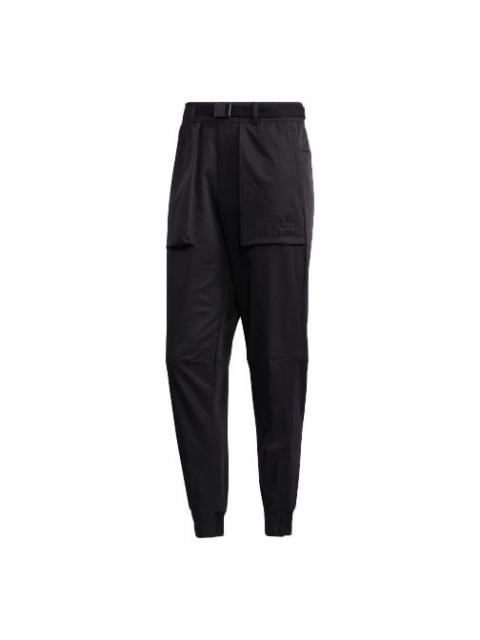 adidas adidas originals Tech Pant Printed Casual Sweaterpants Men's Black GT7289