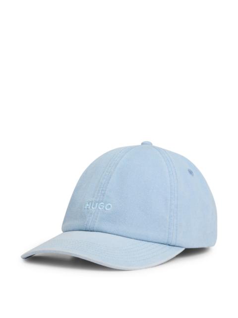 HUGO COTTON-TWILL 6-PANEL CAP WITH EMBROIDERED LOGO