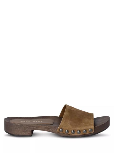 Miu Miu Women's Donna Calzat Slide Sandals