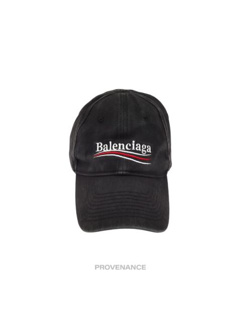 BALENCIAGA Balenciaga Political Campaign Cap Hat - Washed Black