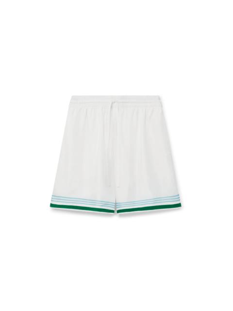 CASABLANCA Metaphysical Tennis Icon Silk Shorts | Casablanca Paris