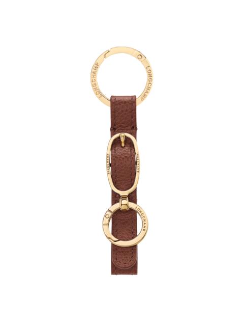 Longchamp Le Foulonné Key ring Coffee - Leather