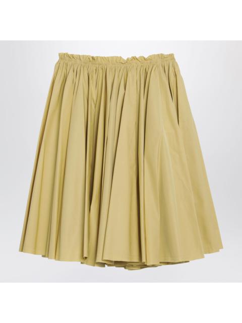 AMI Paris Ami Paris Pastel Yellow Cotton Skirt Women