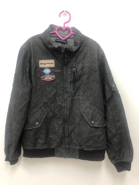 Other Designers Designer - Rare Vintage DRUG STORE’S Patch Bomber Jacket