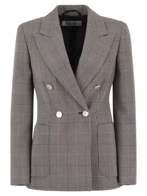 Max Mara Max Mara Women Mxmaccordo - Double-Breasted Prince Of Wales Virgin Wool Blazer