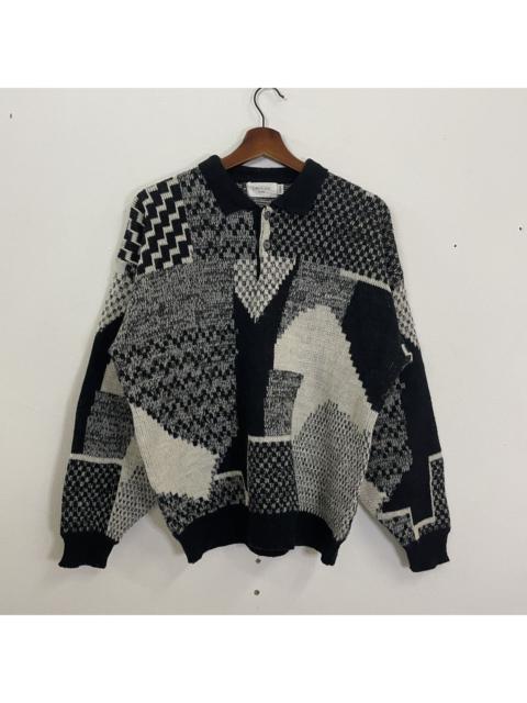 Other Designers Homespun Knitwear - Vintage Lafioni Homme Art Polos Knitwear