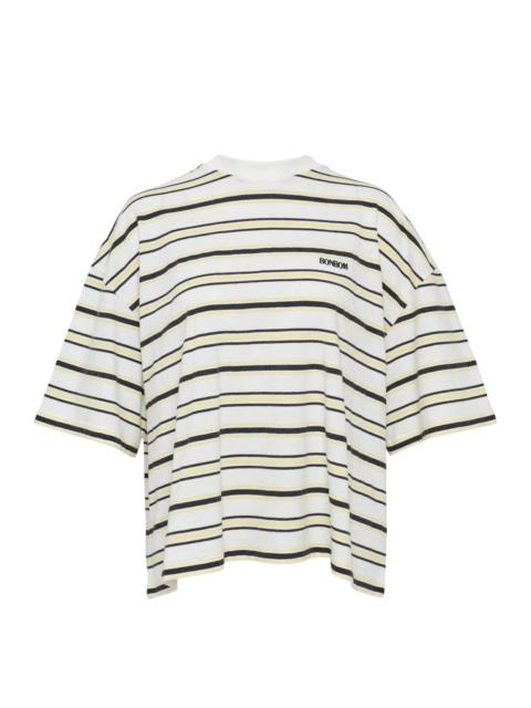 BONBOM Frame Back Crop Half Sleeve T-Shirt