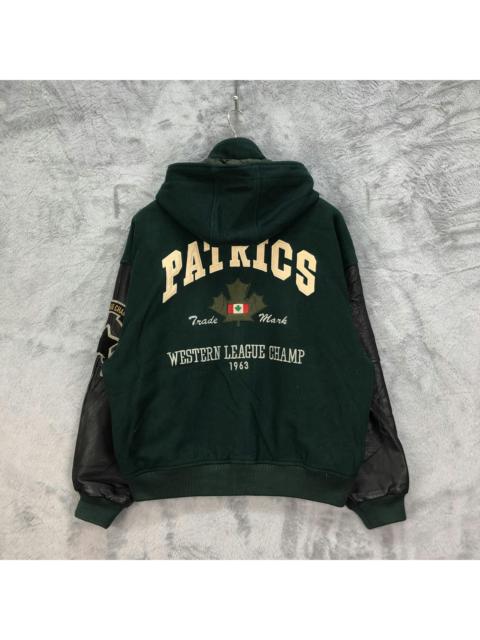 Other Designers Vintage - PATRICS VANCOUVER Sleeve Leather Varsity Jacket #4916-27