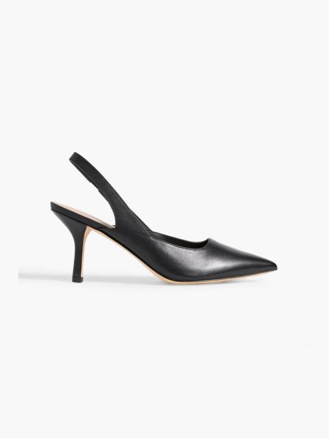 Stuart Weitzman Zuri 75 leather slingback pumps