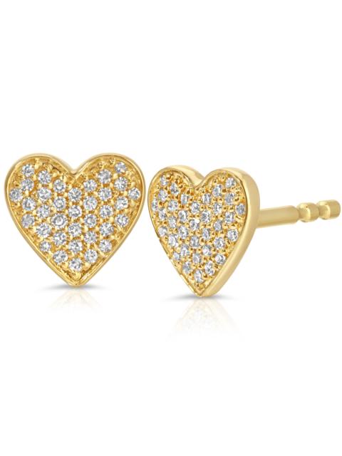MILLY Pavé Charm Stud - Heart