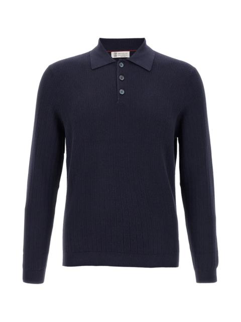 Brunello Cucinelli Brunello Cucinelli Men Crochet Polo Shirt