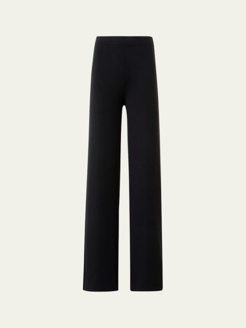 AKRIS Cashmere Milano Knit Bootcut-Leg Pants