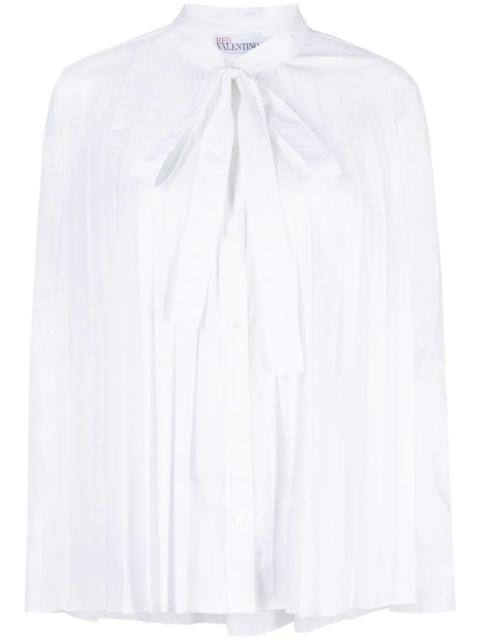 REDValentino pleated long-sleeved blouse
